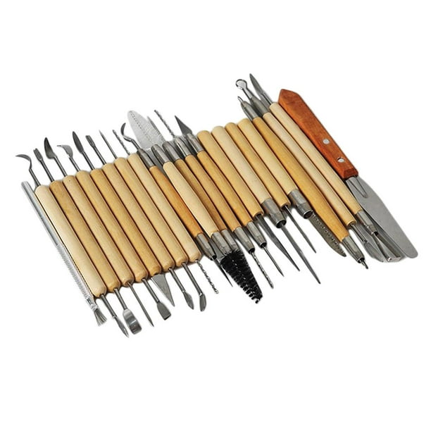 22pcs Set Tools Clay Sculpting Set Wax Carving Pottery Shapers Polymer Modeling 